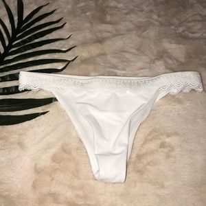 White Lace Bikini Bottoms